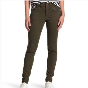 WILLIAM RAST Skinny Cargo Pants Olive Green Moto Size 28